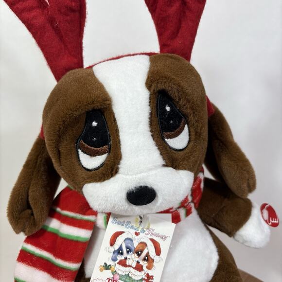Dan Dee Sad Sam & Honey Animated Singing Light Up Plush Nothing for Christmas - Picture 2 of 13